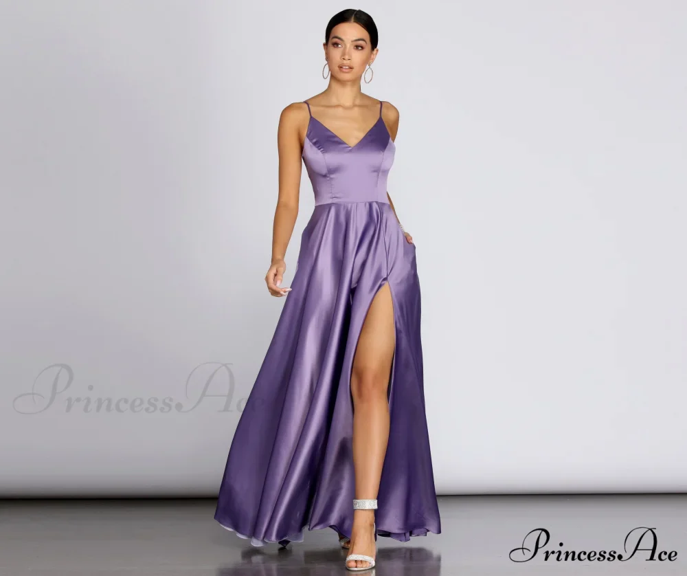 Juliet Formal Stylish High Slit Dress - Image 45