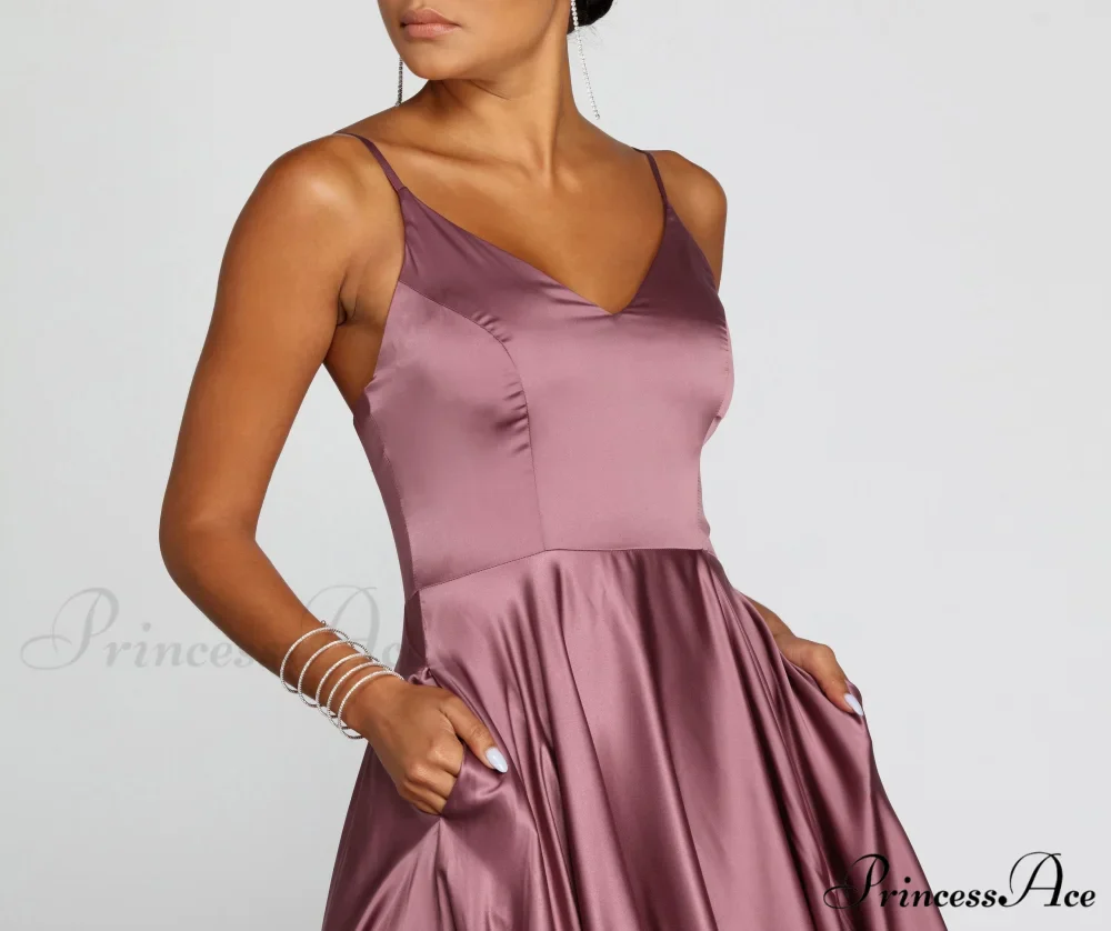 Juliet Formal Stylish High Slit Dress - Image 48