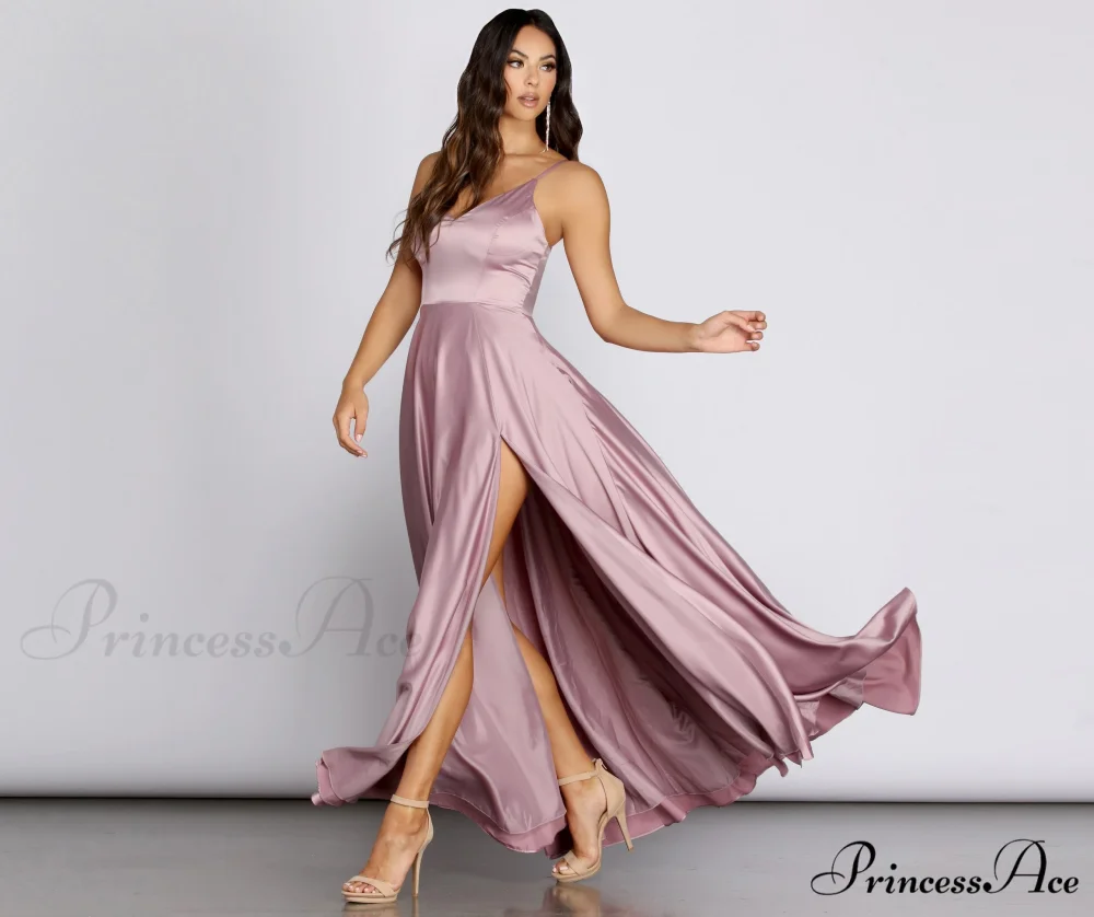 Juliet Formal Stylish High Slit Dress - Image 5