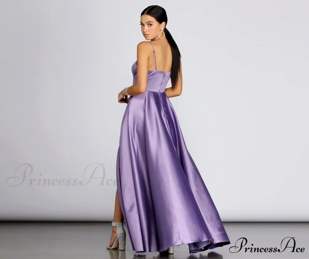 Juliet Formal Stylish High Slit Dress - Image 51