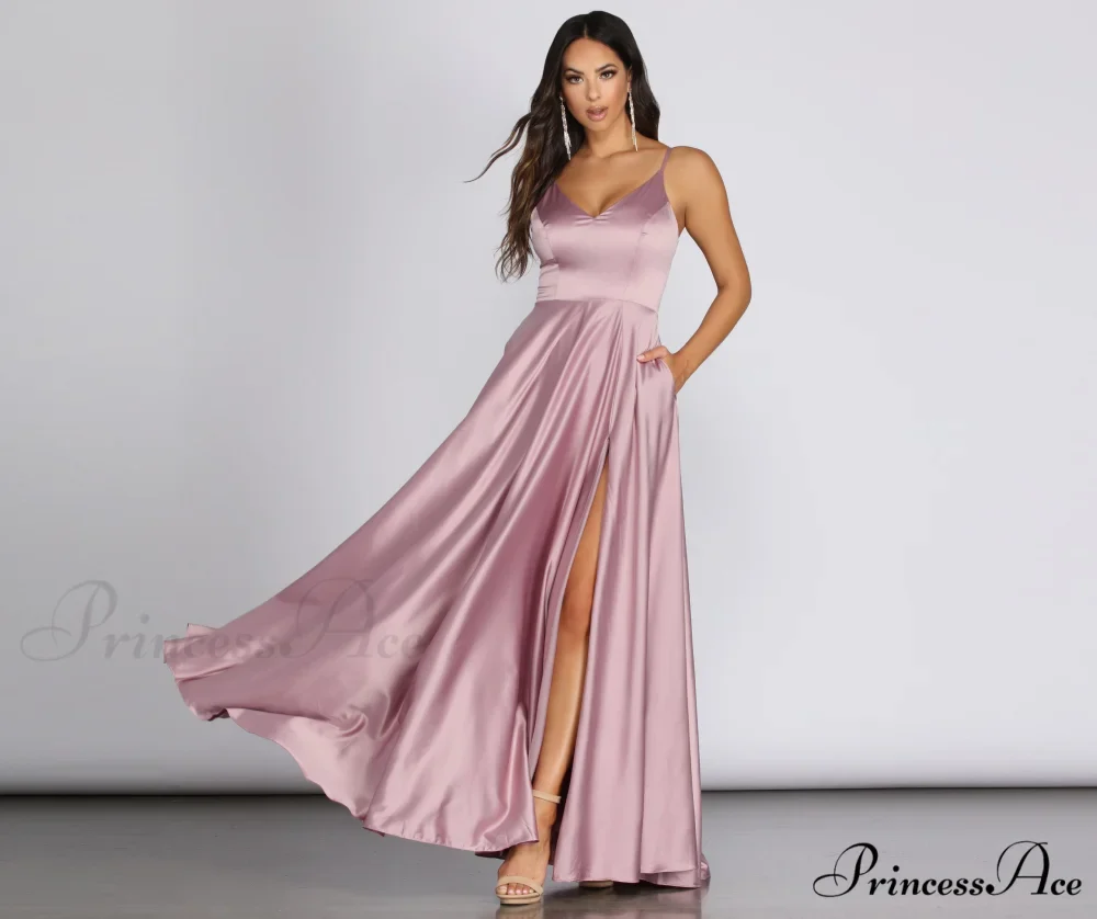 Juliet Formal Stylish High Slit Dress - Image 6