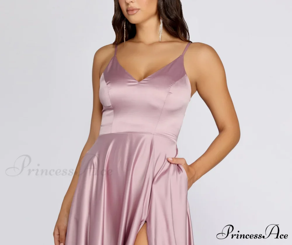 Juliet Formal Stylish High Slit Dress - Image 7