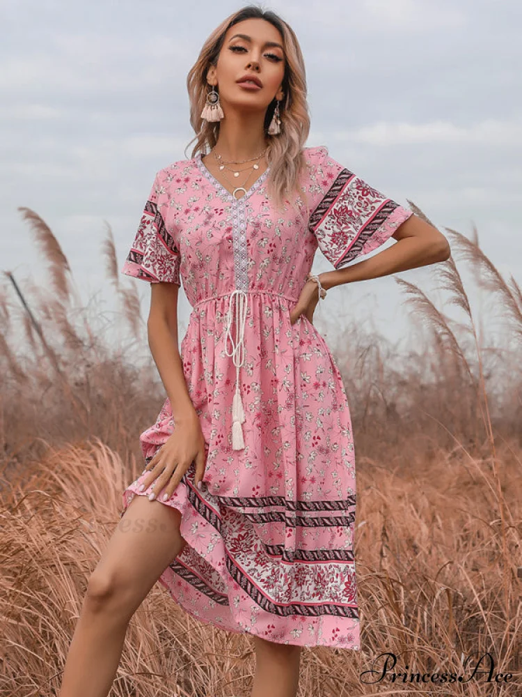 Lynette for Short-sleeve Mini Gown Women - Image 4