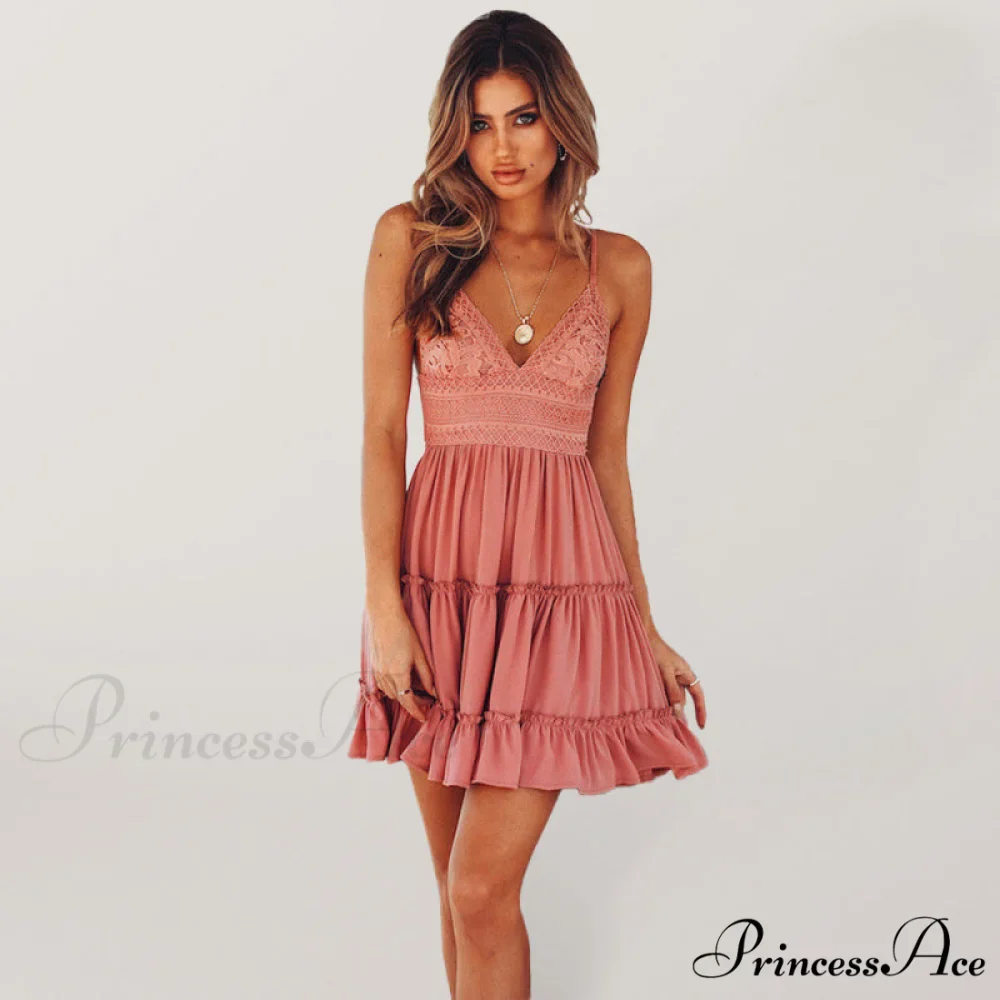 suspender Women's dress for lace daily stitching vacation - Image 7
