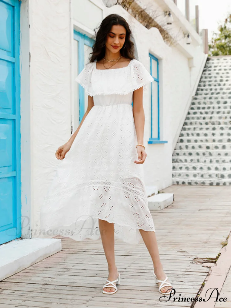 for Shoulder Lace Color Long Off Gown Solid Women - Image 5