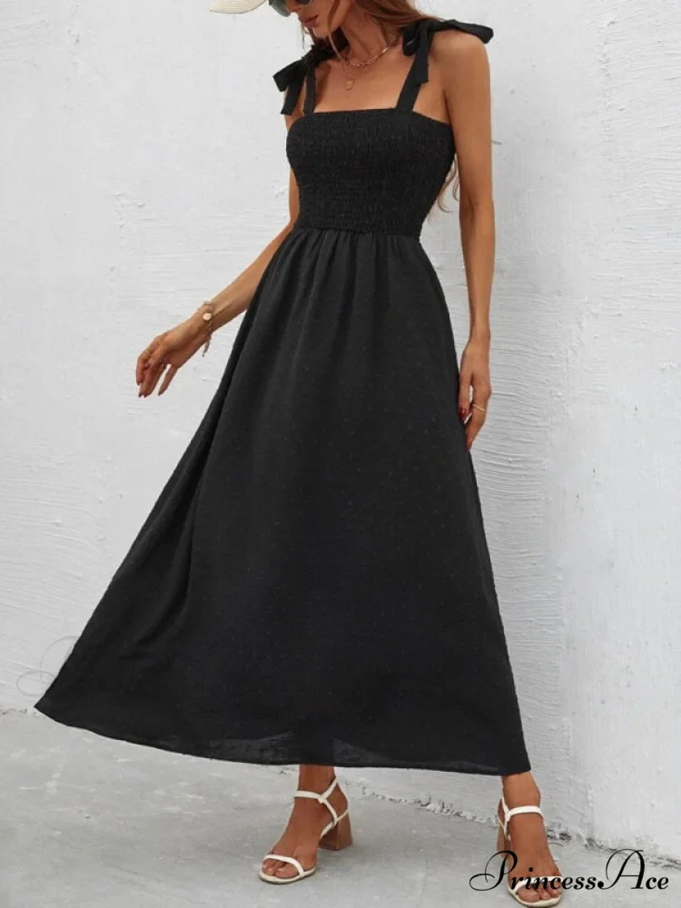 for Flowered Design Tiered Gown Smocked Women - Image 11