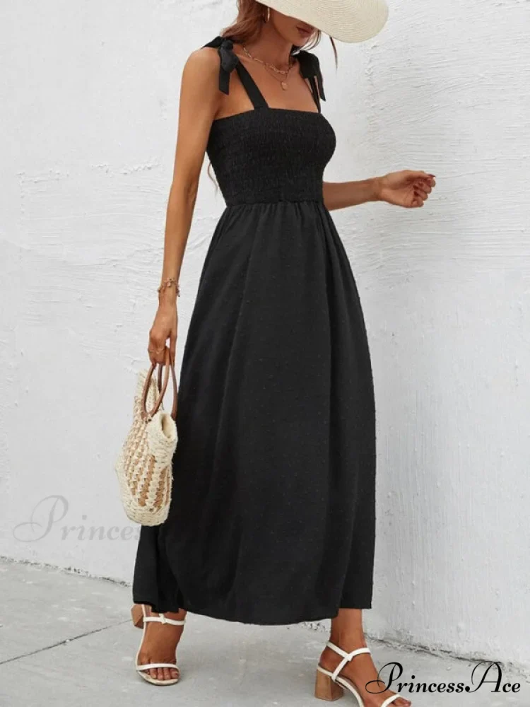 for Flowered Design Tiered Gown Smocked Women - Image 12