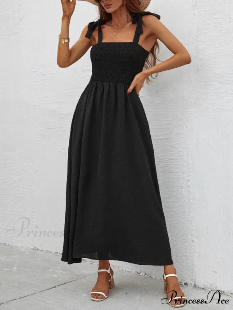 for Flowered Design Tiered Gown Smocked Women - Image 15
