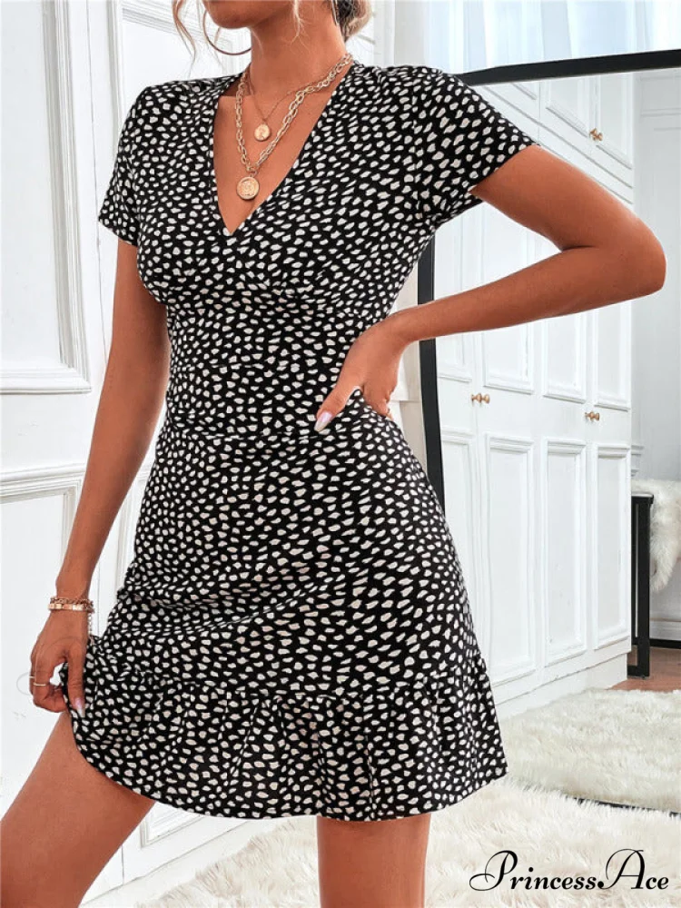 for V Arm Patterned Brief Gown Neck Woven Women - Image 10