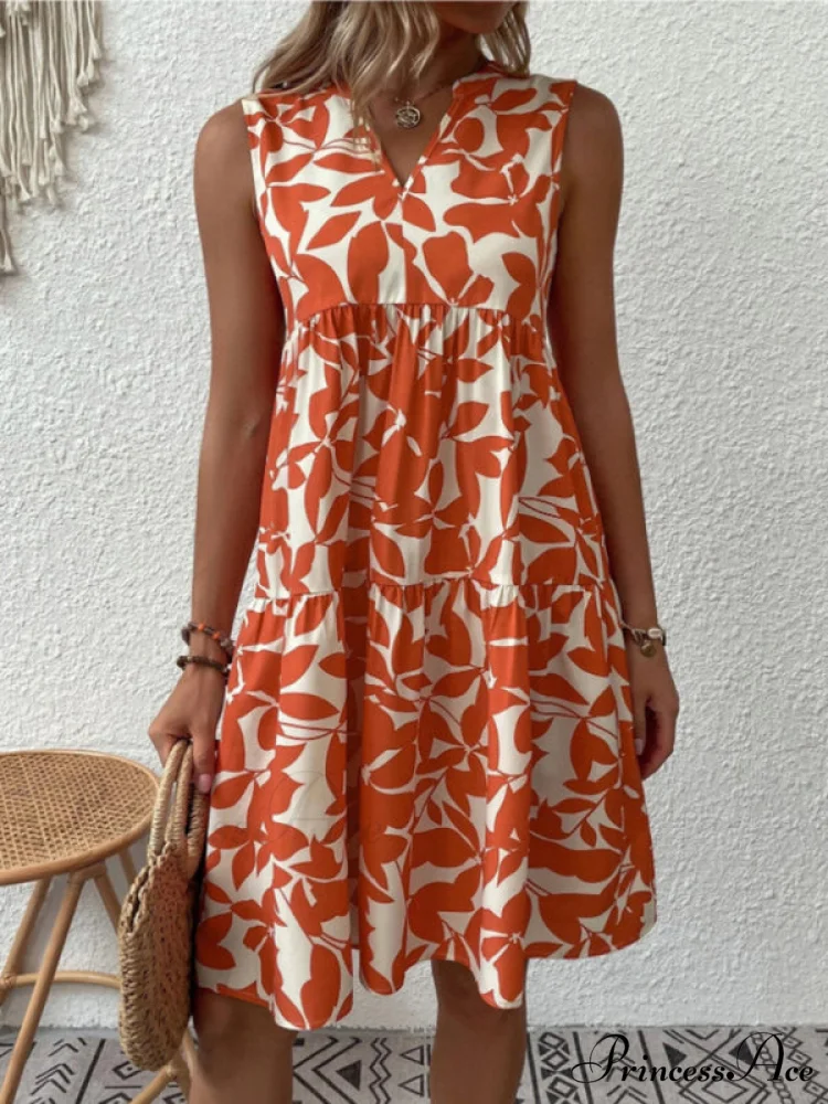 for Tiered Design Sleeveless Minidress Flowered Ruffle Women - Image 12