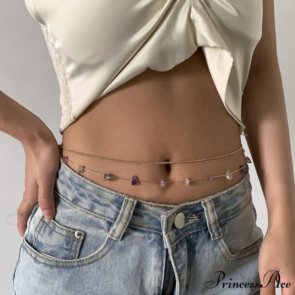 Stone Set of Multicolor Waist Chain - 2 - Image 2