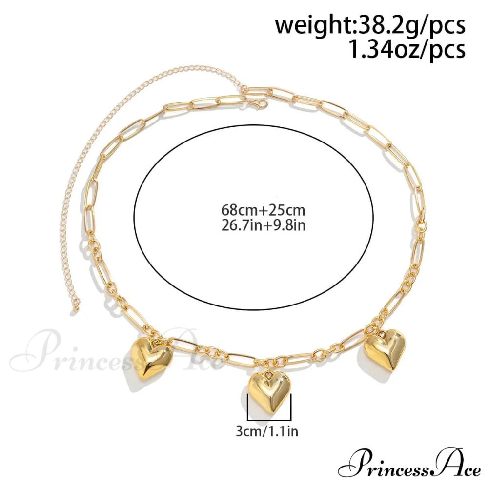 chain with Solid waist heart pendant - Image 3