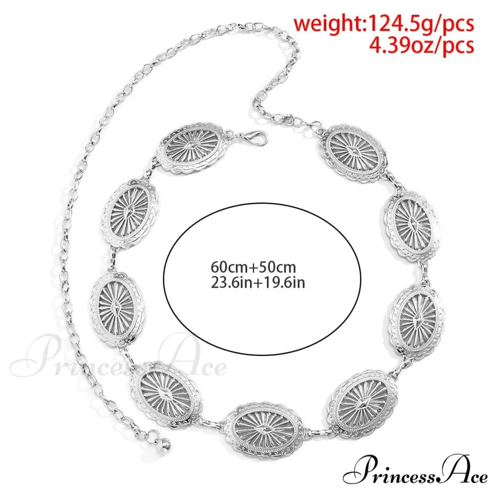 carving waist Metal pendant chain - Image 3