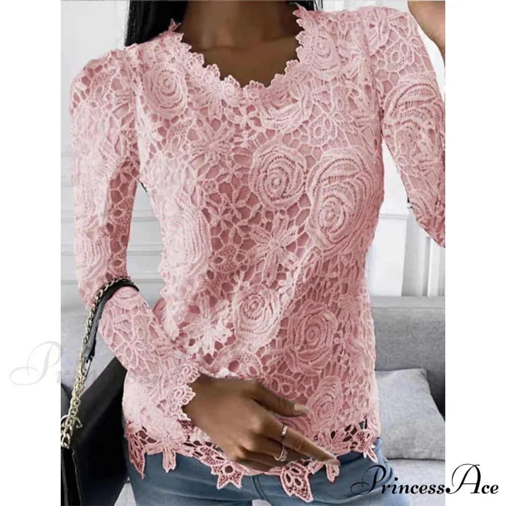 Long Arm Lace for Blouse Blouse Flowered Women - Image 2