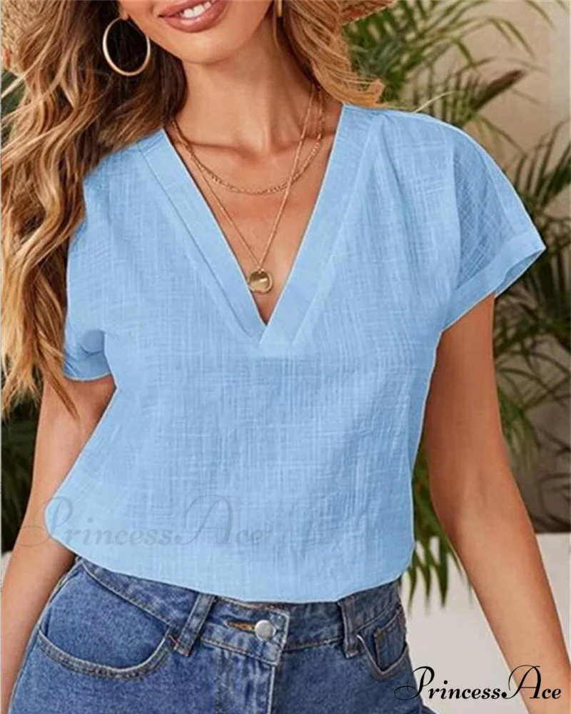 T-shirt Solid for color summer - Image 3