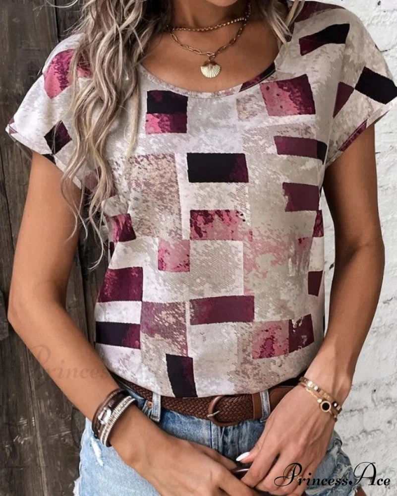 Geometric Design Tee - Image 2