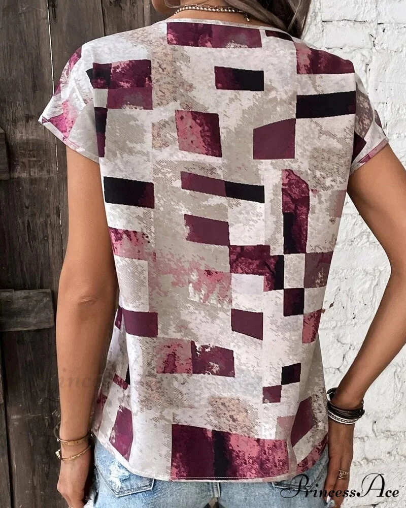 Geometric Design Tee - Image 4