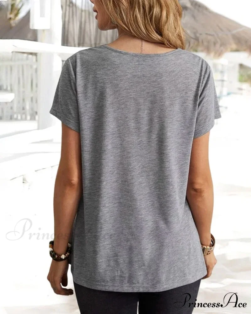 Brief T-shirt - Neck Cowl Sleeves - Image 4