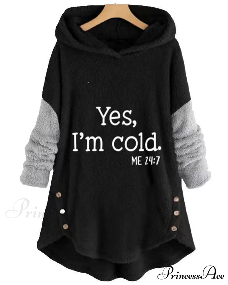 Arm Long Hoodie Top Tunic Casual with Print - Image 5