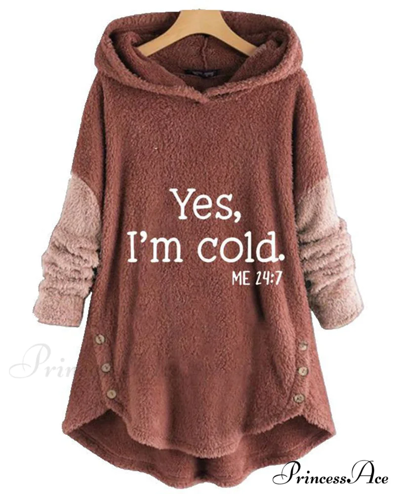 Arm Long Hoodie Top Tunic Casual with Print - Image 6
