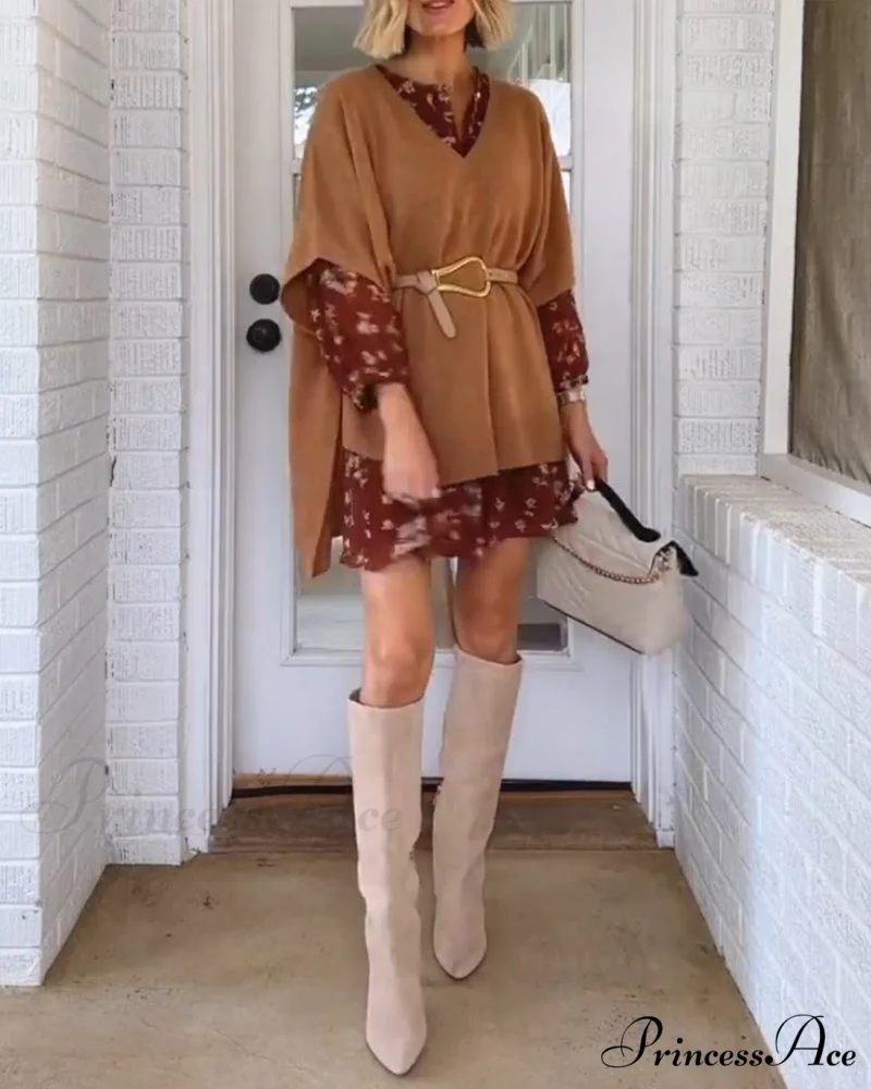V-neck Pullover Sweater - Image 3
