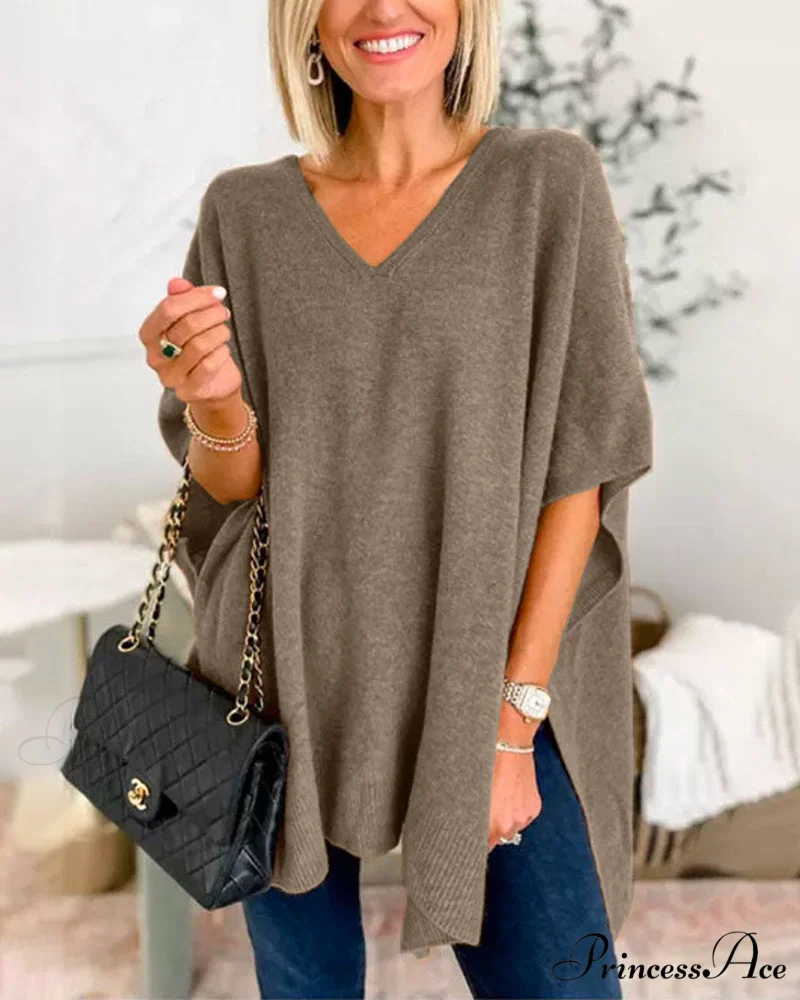 V-neck Pullover Sweater - Image 6