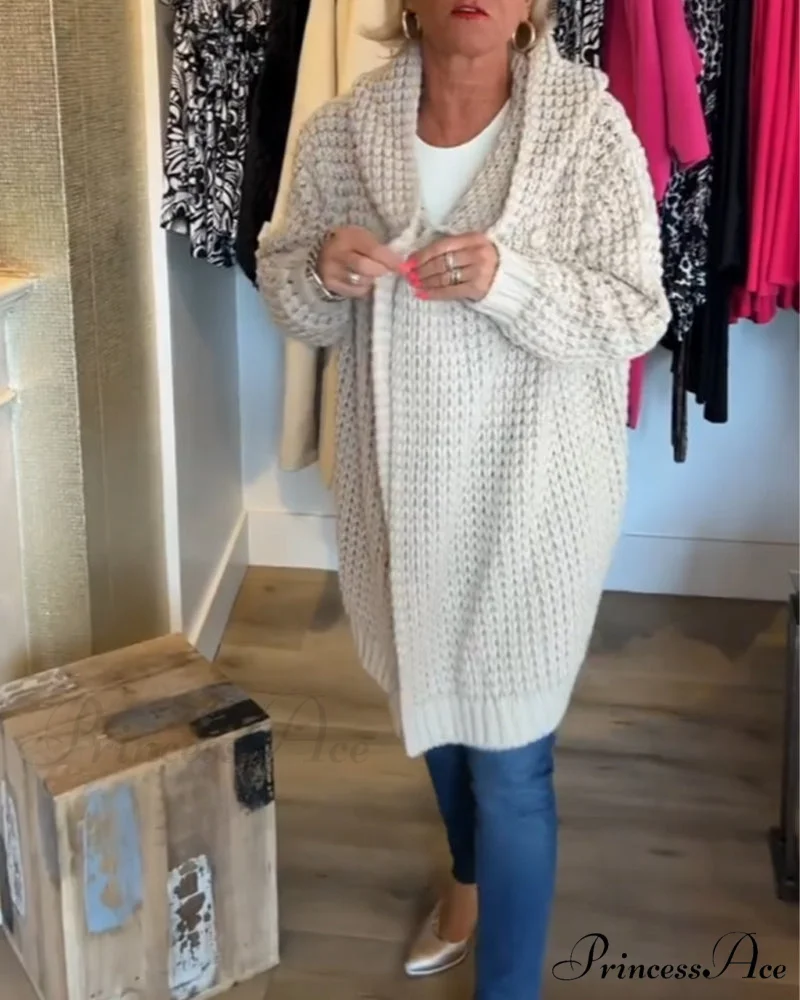 in solid Cardigan a color