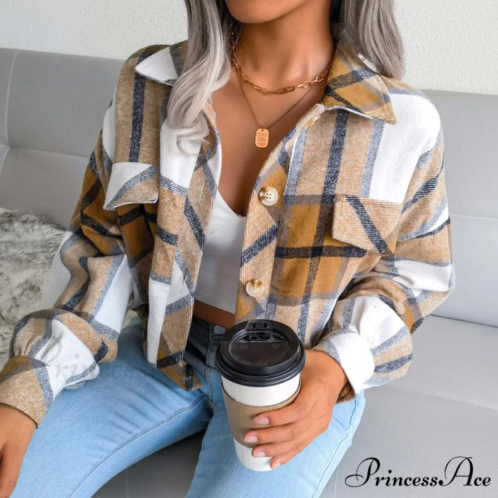 Plaid Retro Coat - Image 11