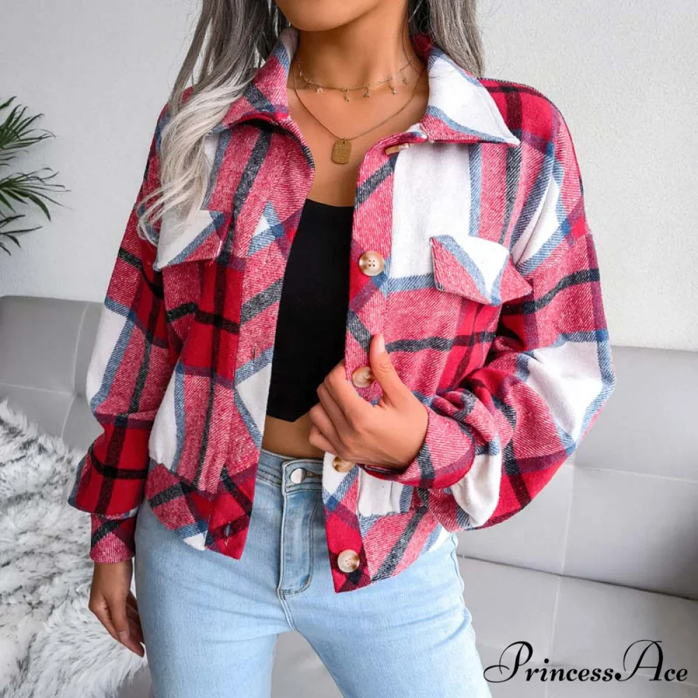 Plaid Retro Coat - Image 19