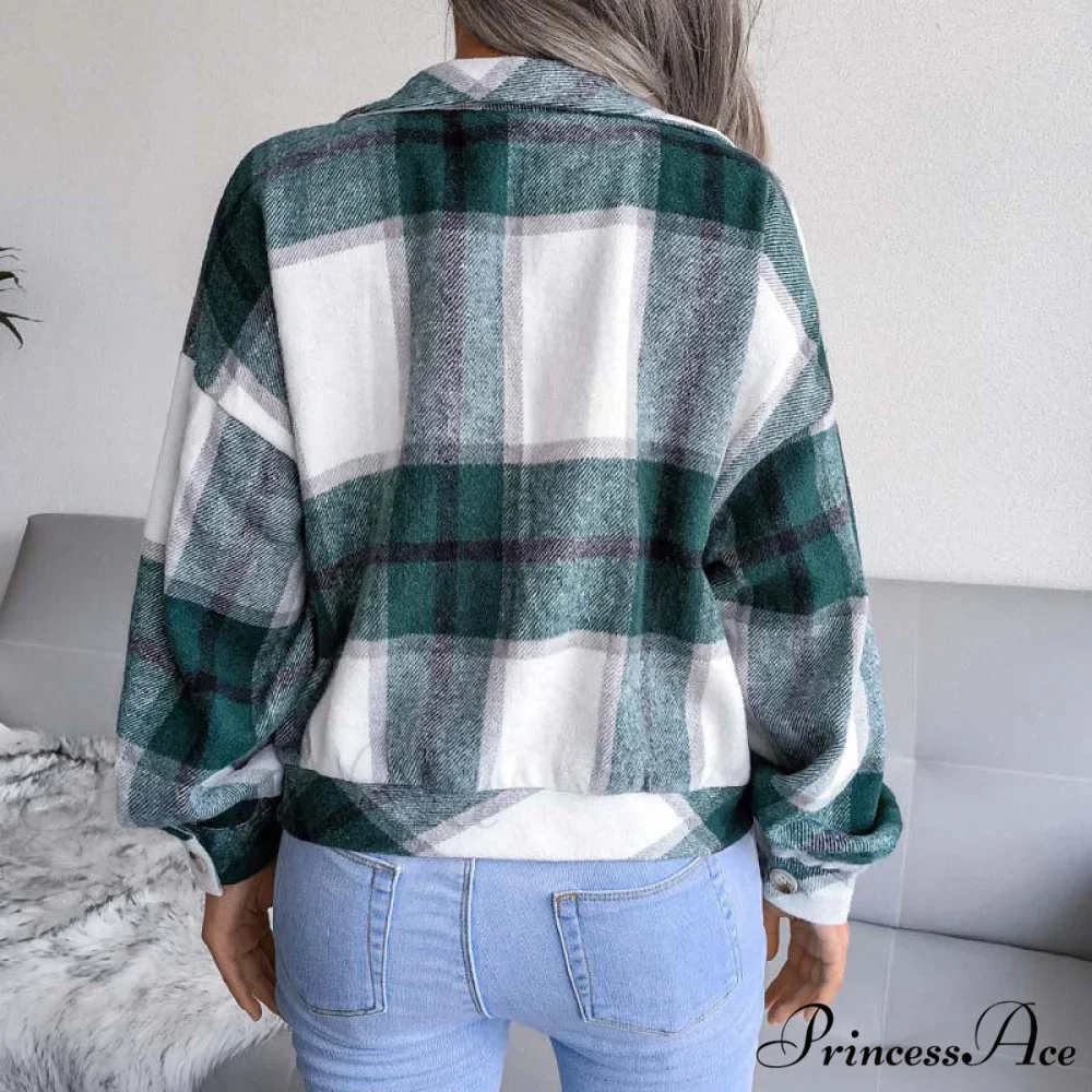 Plaid Retro Coat - Image 2