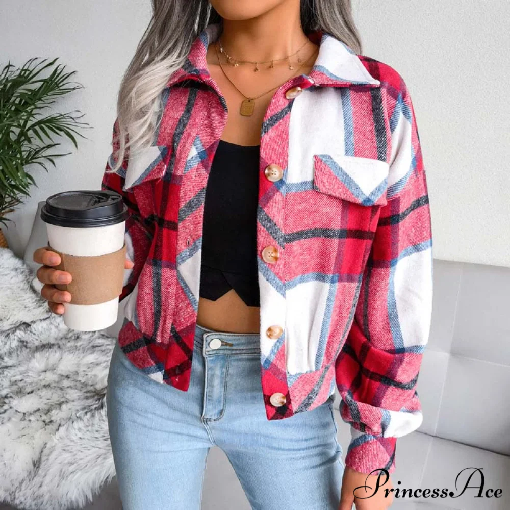 Plaid Retro Coat - Image 21