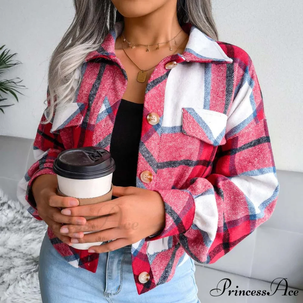Plaid Retro Coat - Image 22
