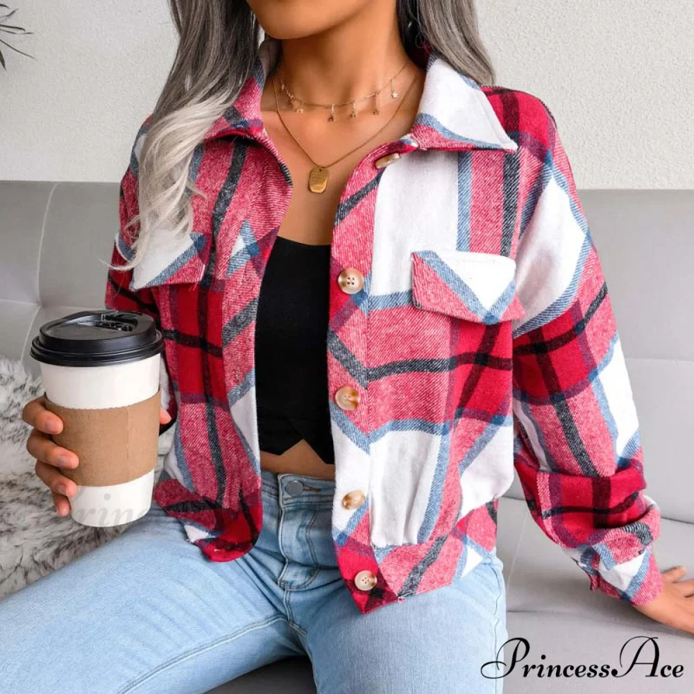 Plaid Retro Coat - Image 23