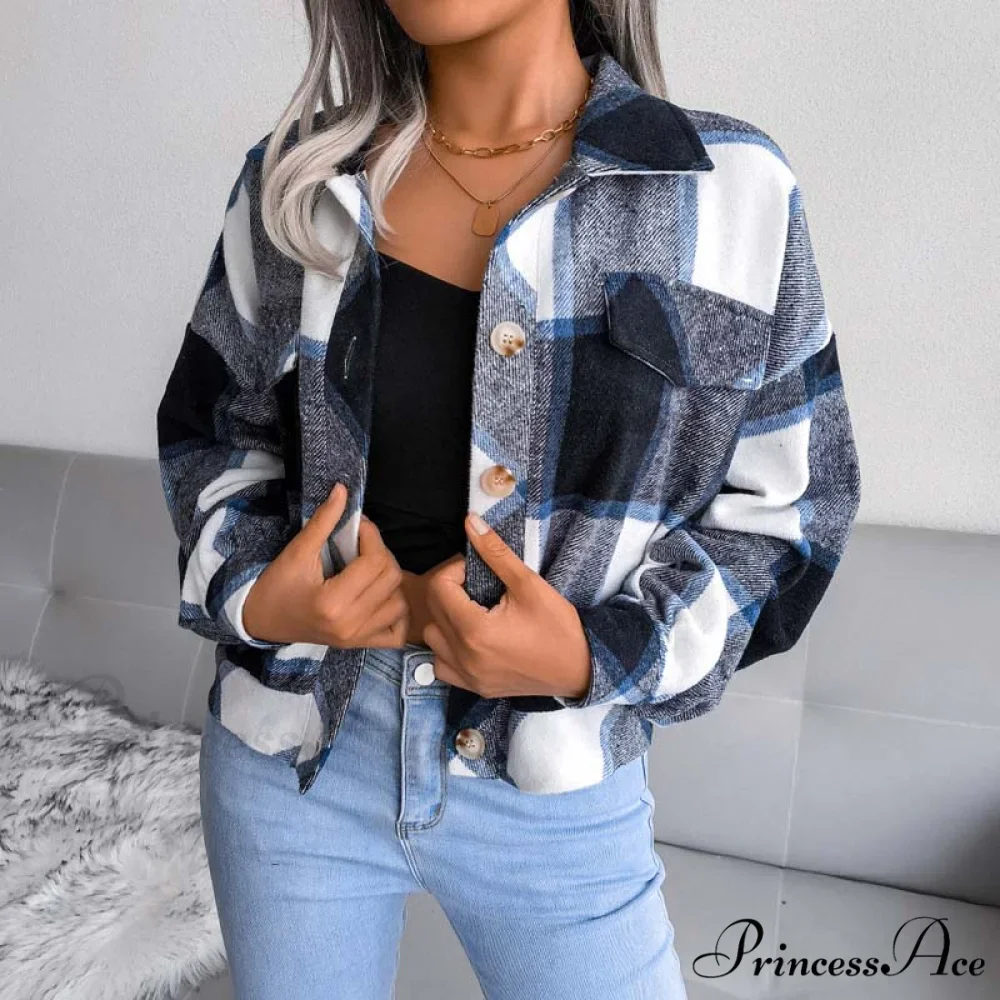 Plaid Retro Coat - Image 25