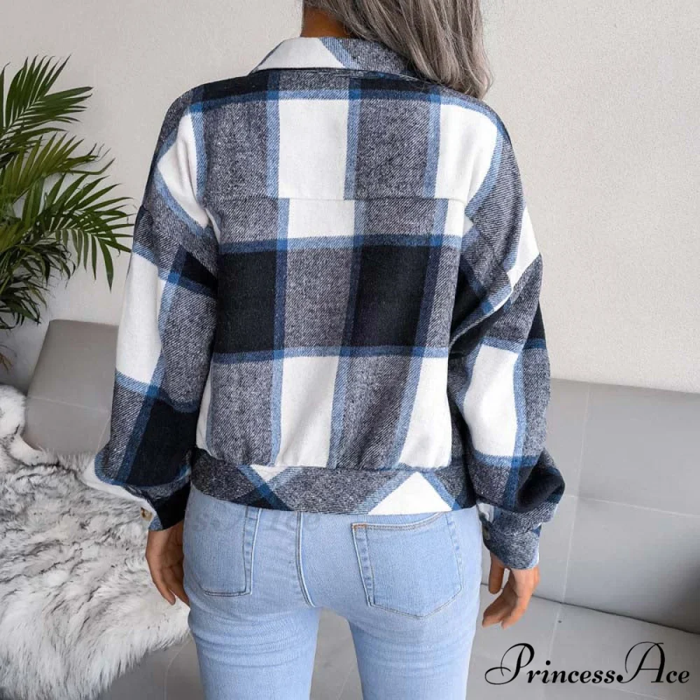 Plaid Retro Coat - Image 26
