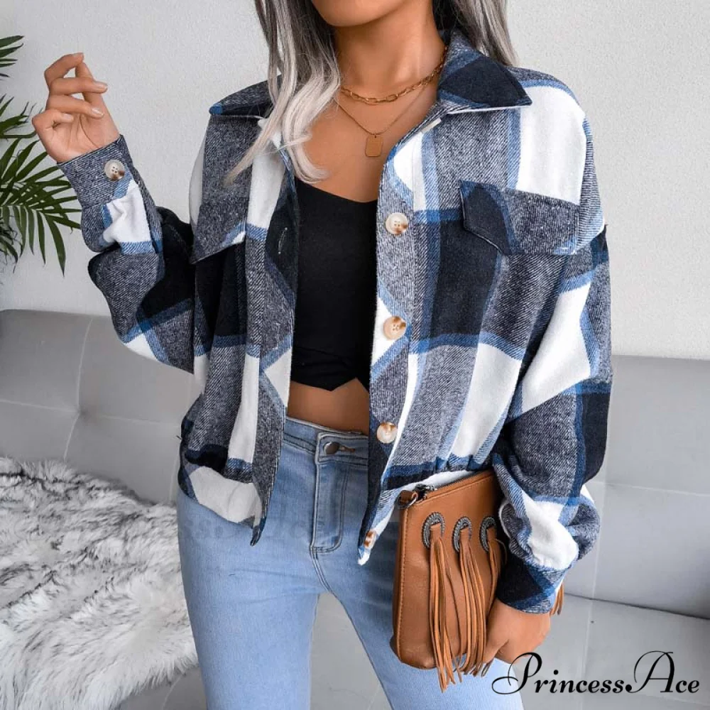 Plaid Retro Coat - Image 28
