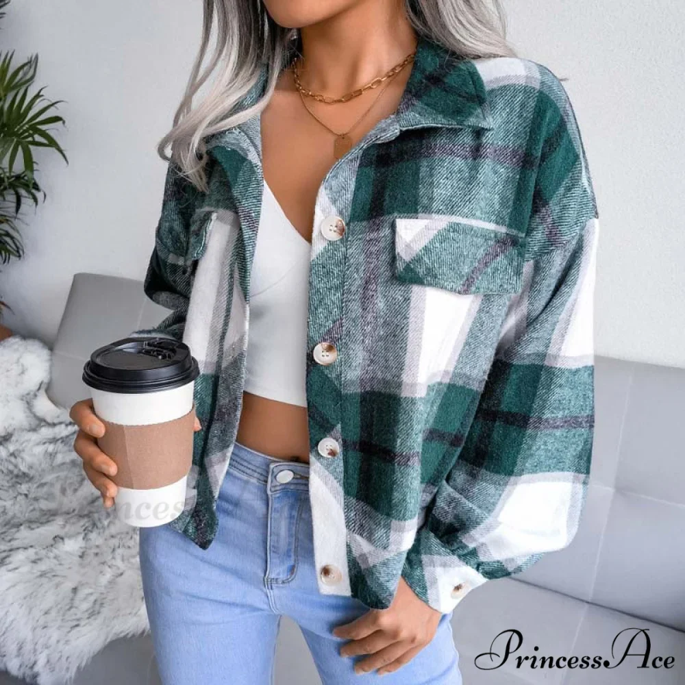 Plaid Retro Coat - Image 3