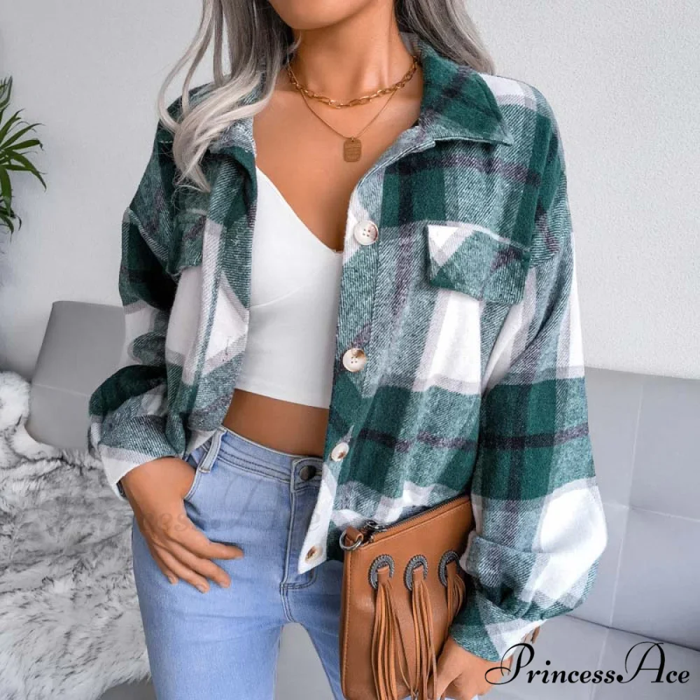Plaid Retro Coat - Image 4