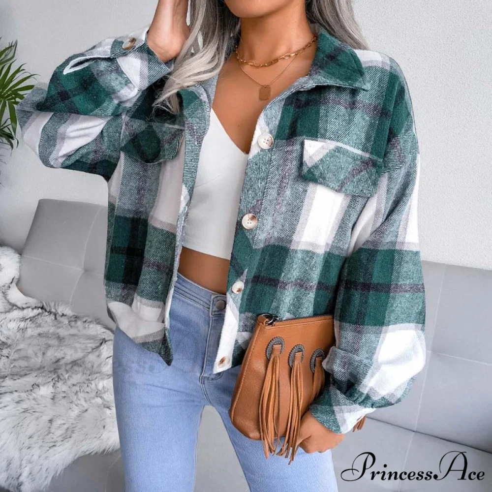 Plaid Retro Coat - Image 5
