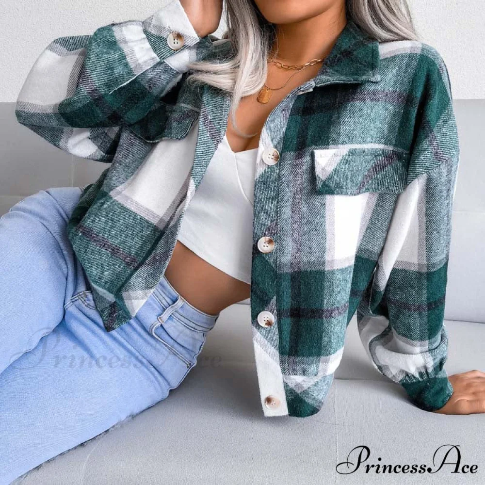 Plaid Retro Coat - Image 6