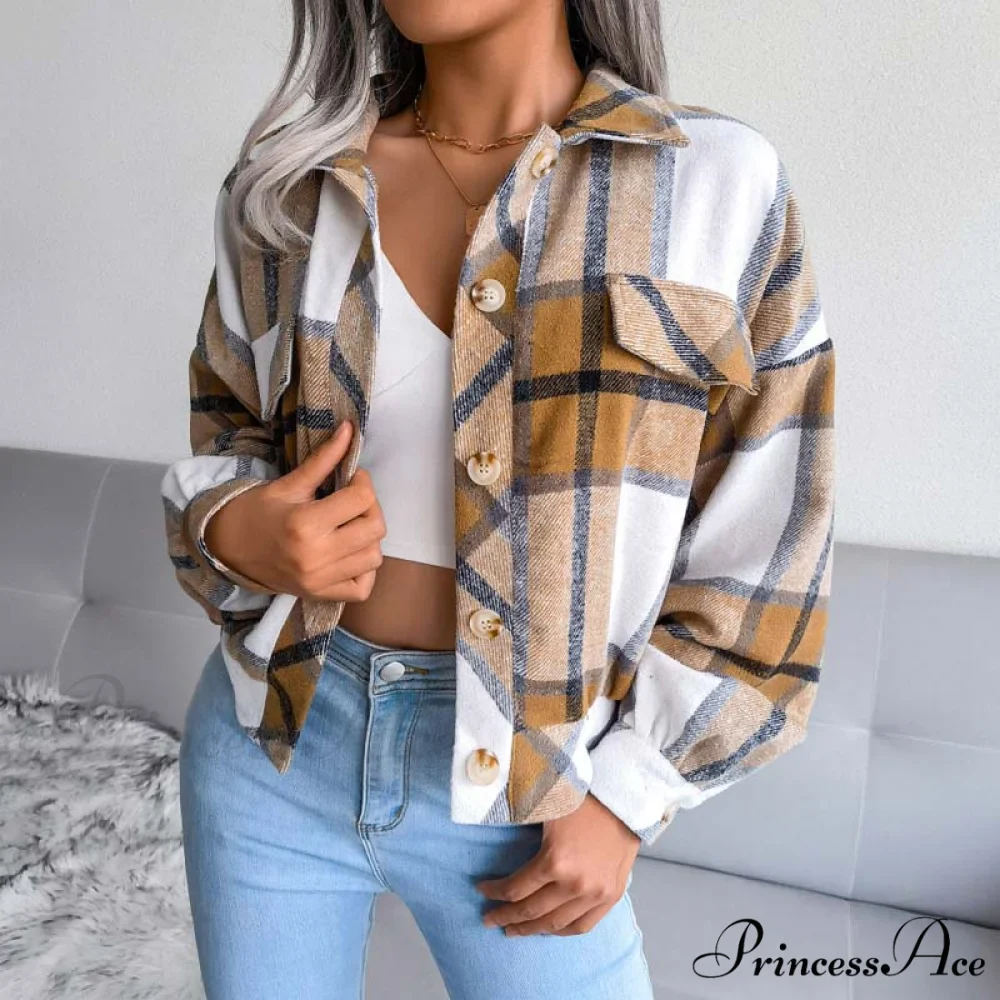 Plaid Retro Coat - Image 7