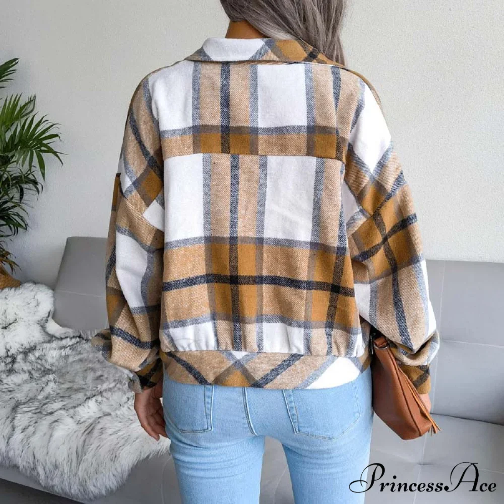 Plaid Retro Coat - Image 8