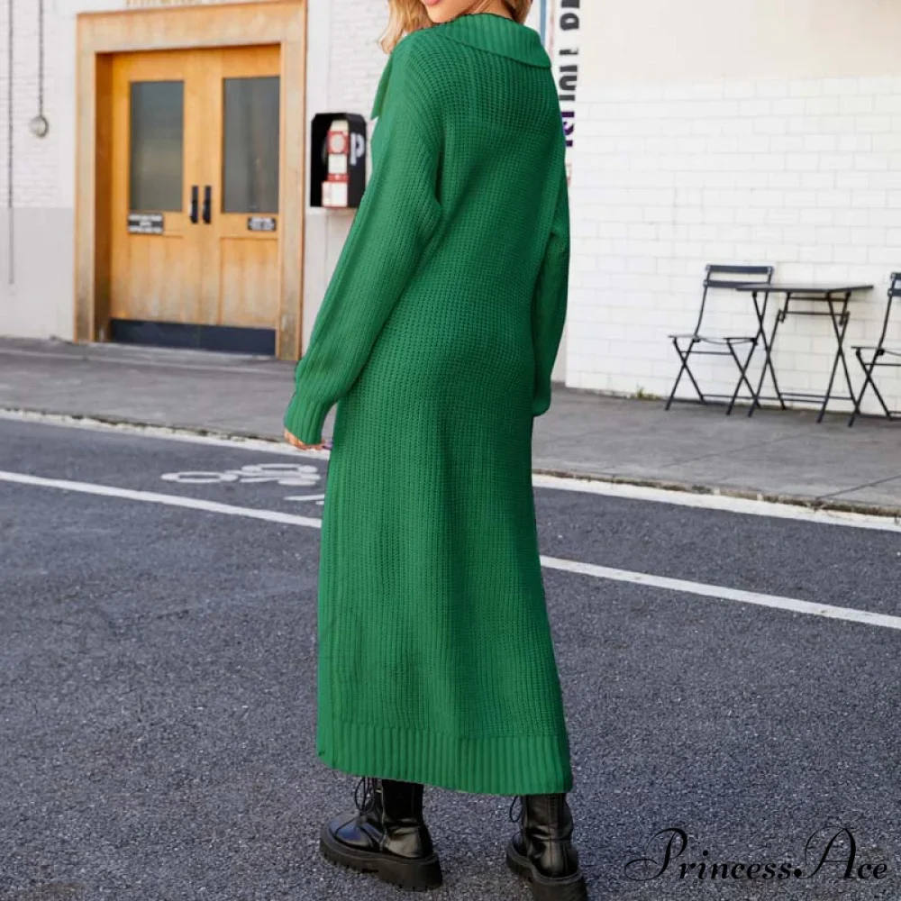 Long Colour Solid Cardigan - Image 15