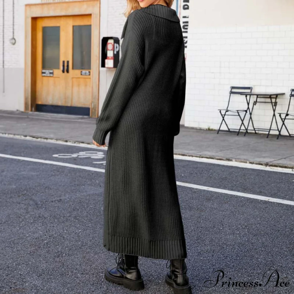Long Colour Solid Cardigan - Image 9