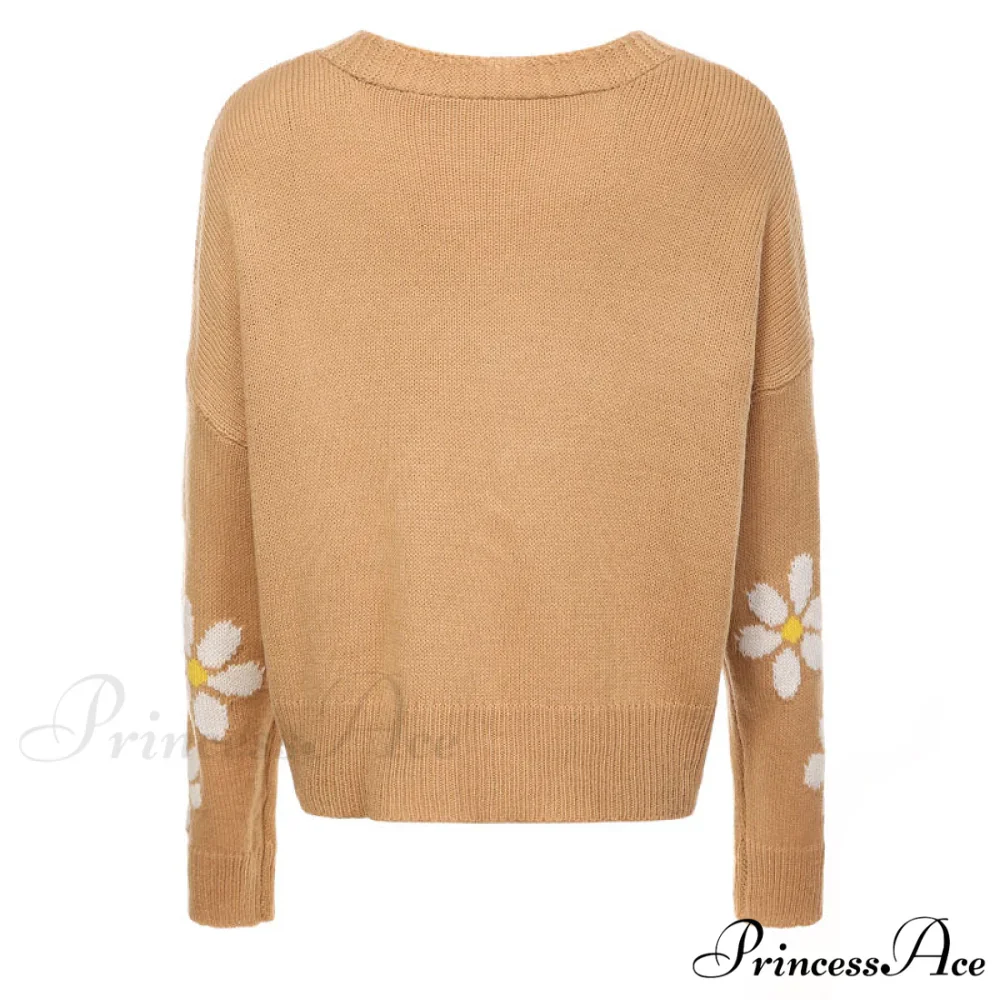 Knitted Flowered Cardigan - Image 7