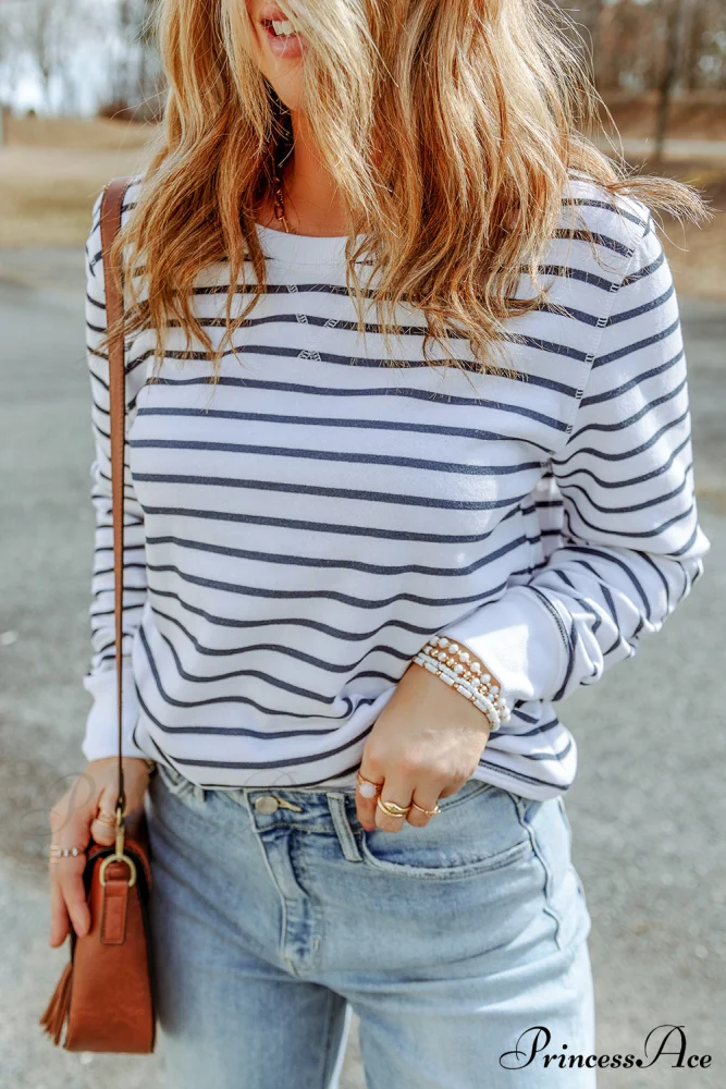 Arm Striped Long Top - Image 3