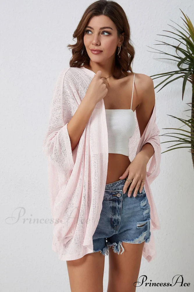 Three-Quarter Front Arm Open Cardigan - Image 4