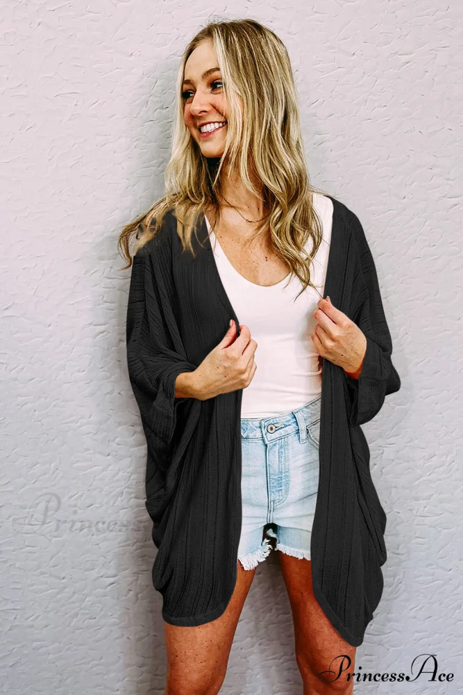 Three-Quarter Front Arm Open Cardigan - Image 7