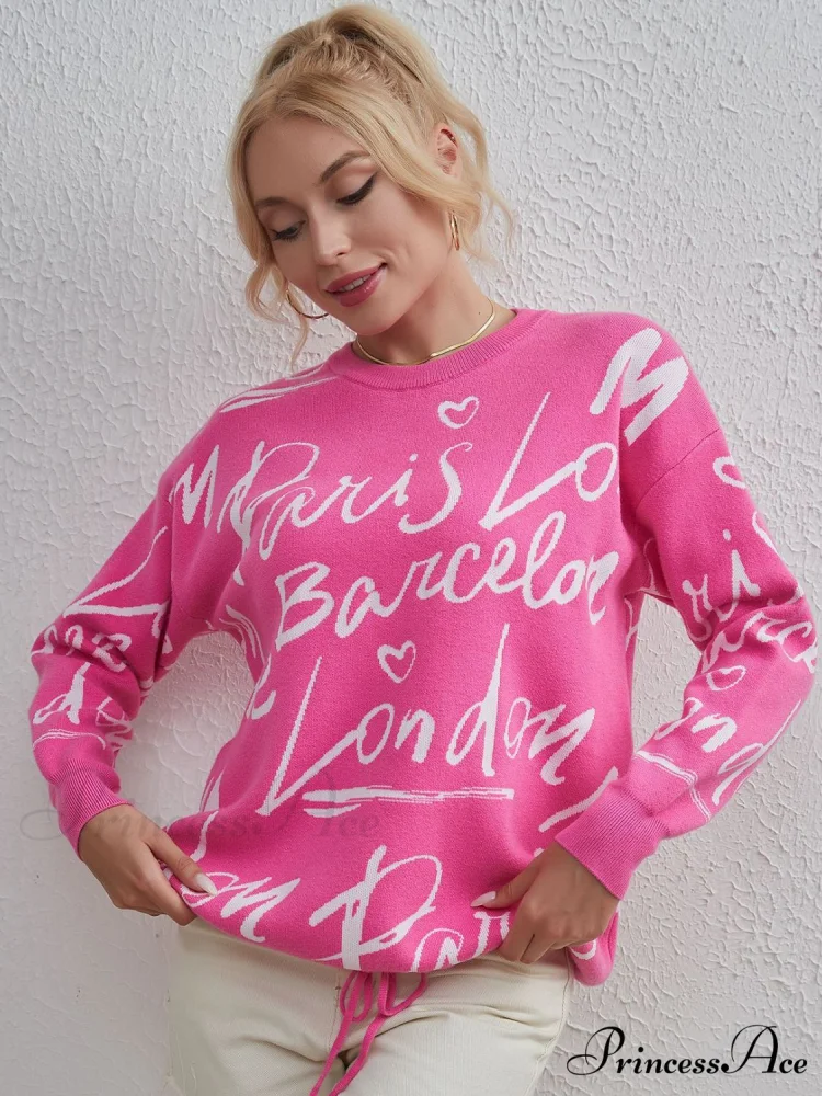 Drawstring Round Neck Sweater - Image 3