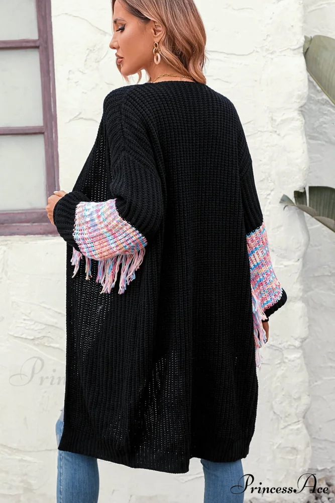 Dropped Fringe Cardigan Arm with Shoulder - Image 11